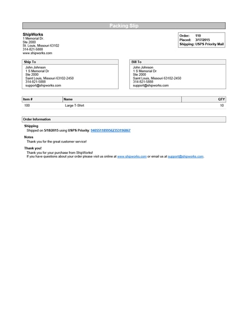 <strong>Packing</strong> List <strong>Template</strong> - Excel <strong>Packing Slip</strong> Generator ... Standard packing slip template